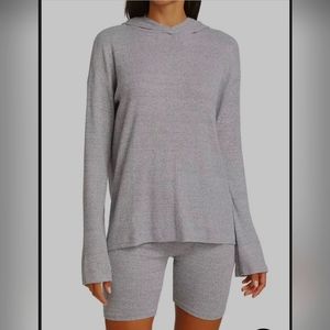 Rag & Bone rib knit relaxed hoodie‎
